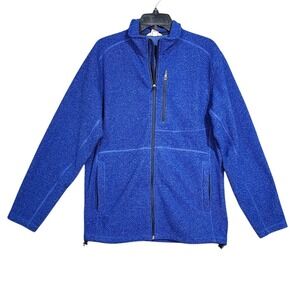 Duluth Trading Co Fleece Jacket Zip Up Blue Men's Size S Polyester‎